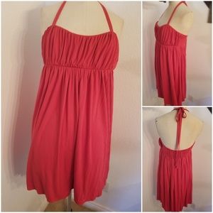 Alice And Olivia Halter Dress Orange Red